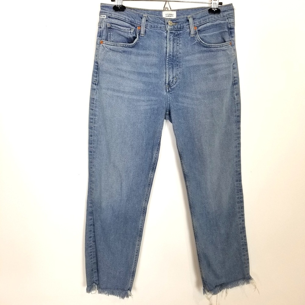 Citizens of Humanity Premium Vintage Women Daphine Crop‎ Jeans 29 Blue High Rise